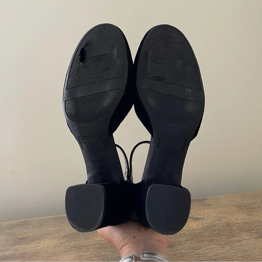Libby Edelman Jessica Black Velvet shoes size 9 New